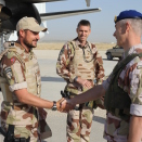Crown Prince Haakon visited Norwegian troops in Afghanistan August 2009. Is welcomed by Lieutenant colonel Ivar Omsted. Hand out picture from The Royal Court. For editorial use only - not for sale. Picture size: 3744 x 5616 px, 5,30 Mb (Photo: Norwegian Armed Forces) 